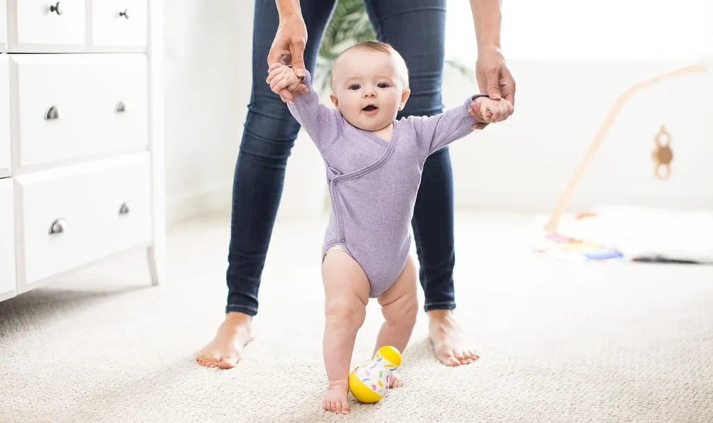 Baby is trying to walk