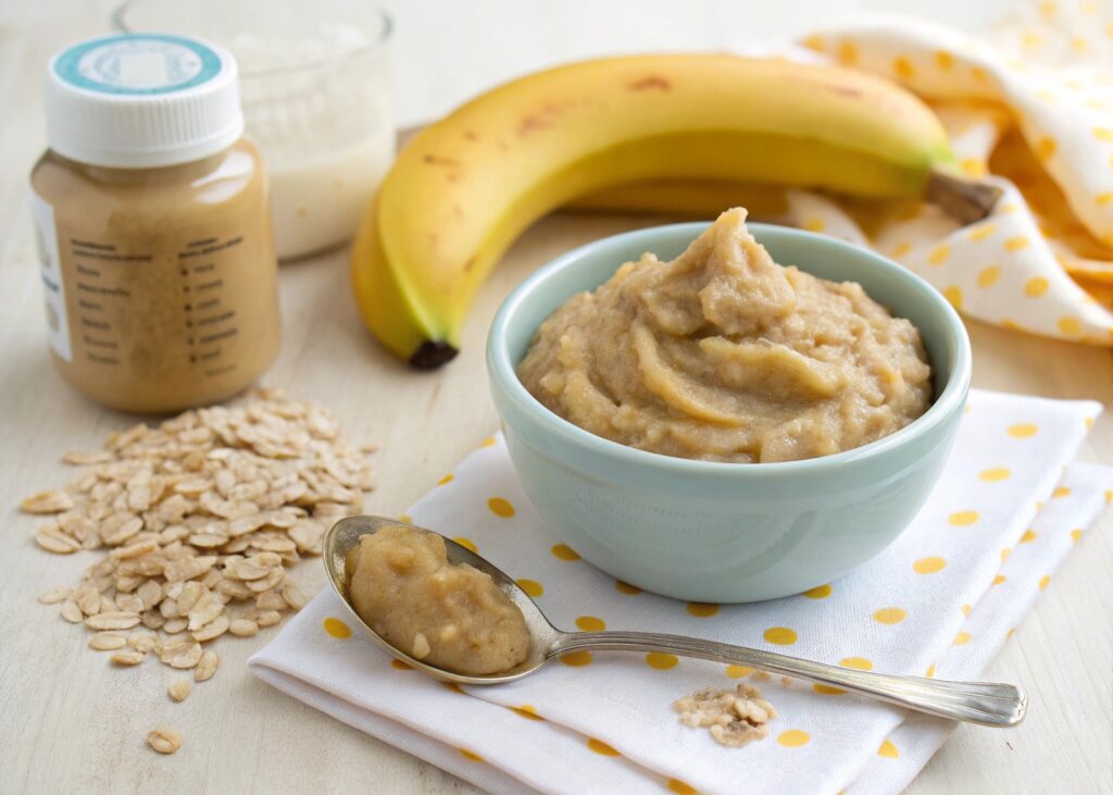 Peanut Butter + Banana + Oats Mash Recipe image
