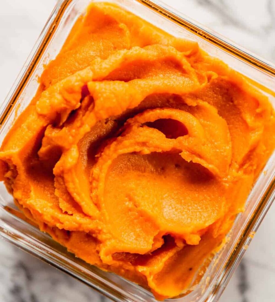 Sweet potato puree